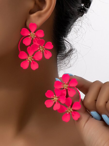 Flower earring