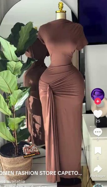 Robe élégante soirée femme