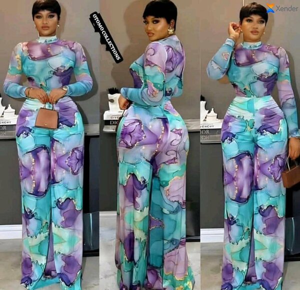 Combinaison élégante à imprimé floral