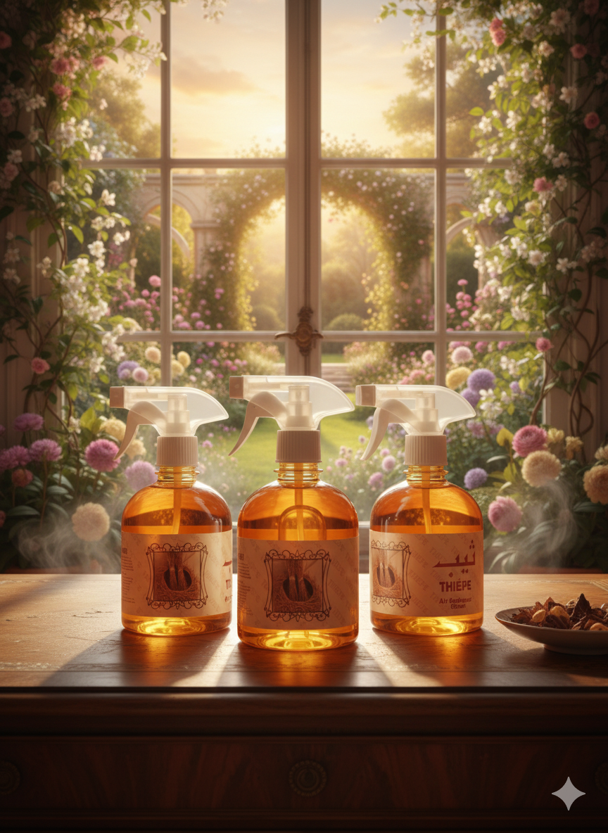 Spray parfumé floral et bois