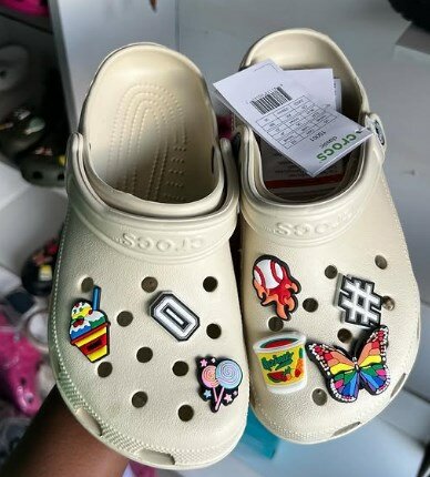 Crocs milky