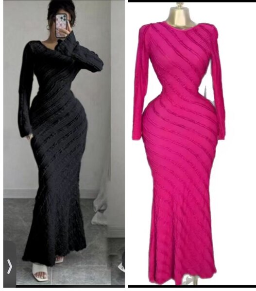 Robe longue moulante