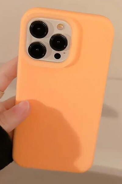 Coque Silicone iPhone Orange