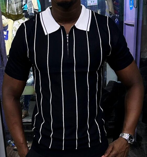 Polo à Rayures Homme