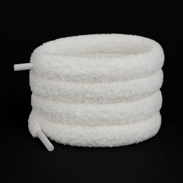 Lacets en coton doux blancs