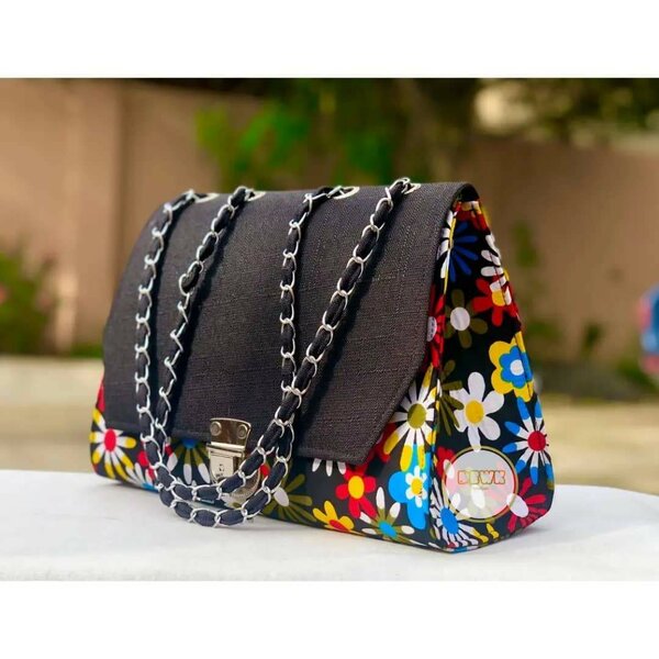 African print handbag