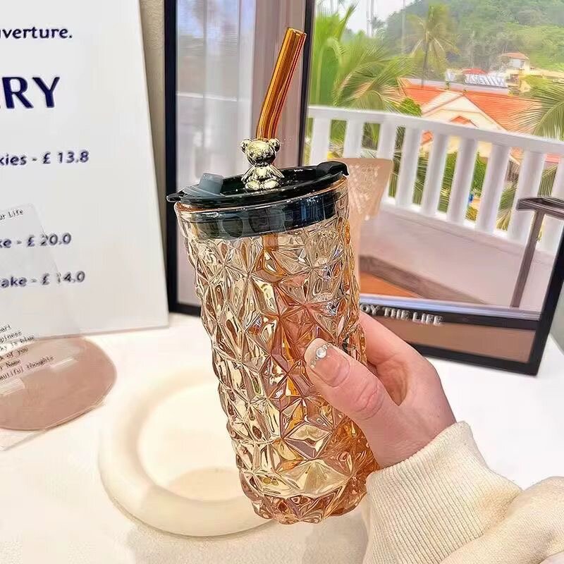 Gourdes en verre colorées