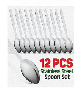 Pack Of 12 - Stainless Steel Spoon Set