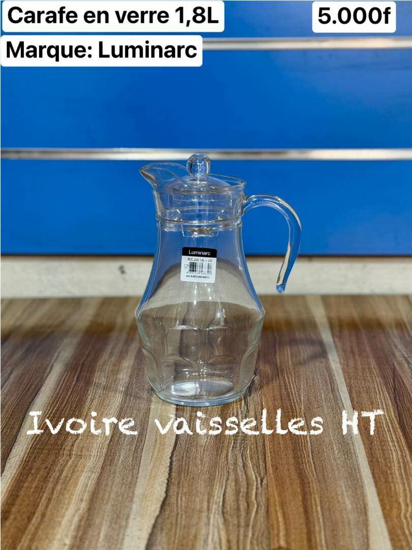 Carafe en verre 1,8L