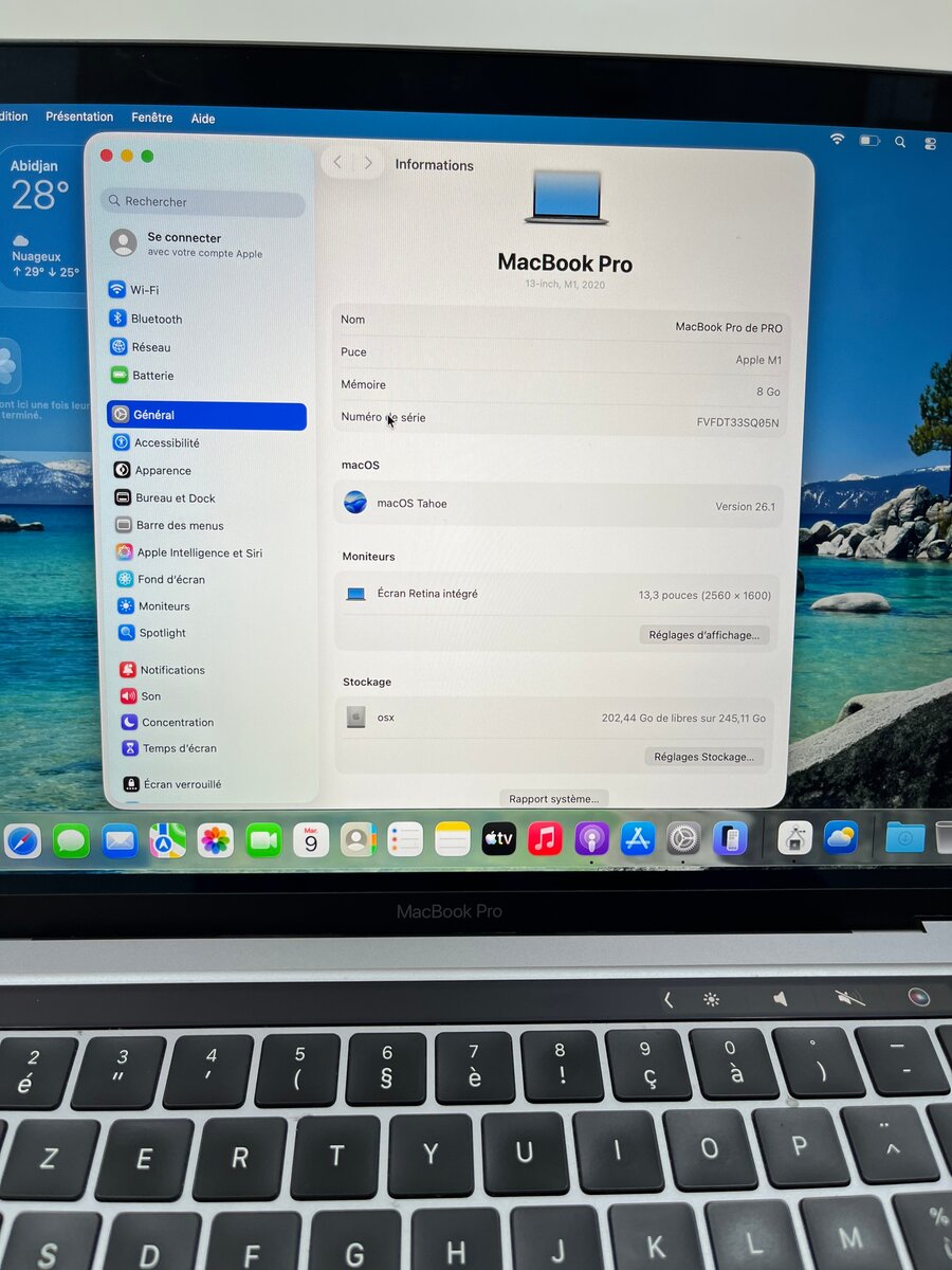 MacBook Pro M1 13,3m retina