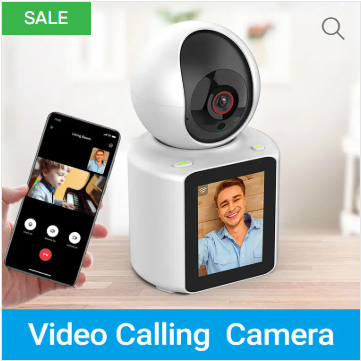 2 Way Video Calling CCTV 2.8 inch IPS Wide Screen View Angle Video Home Call Smart PTZ Auto Tracking Calling Network Camera