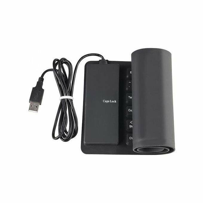 Clavier Flexible A Fil USB Noir