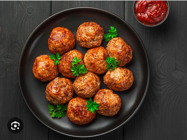 Boulette de viande et frites