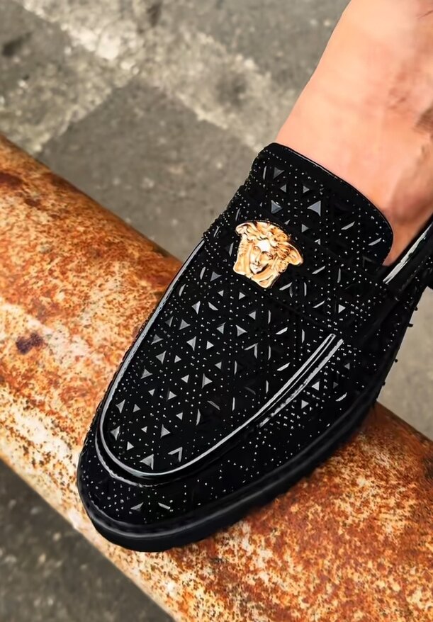 Mocassins en cuir design pour hommes