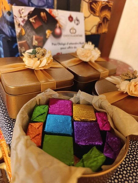 Coffret de Chocolats Colorés