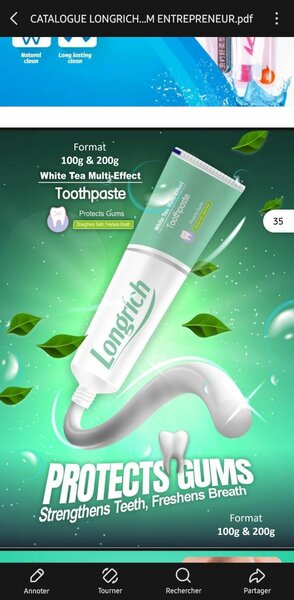Pâte dentifrice
