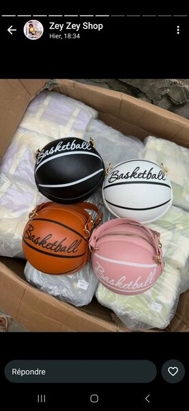 Sac en boule de basket et ZARA