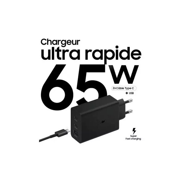 Chargeur Samsung 65W Ultra Rapide