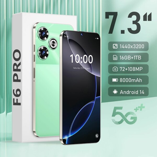 Smartphone F6 Pro 7.3" 5G