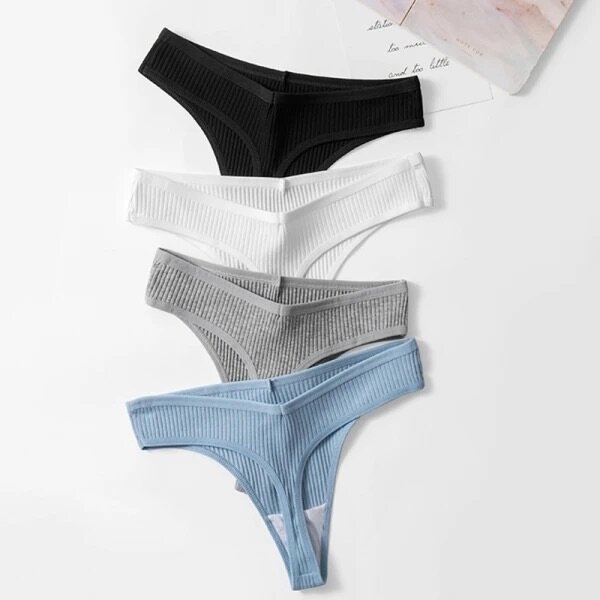 10 pieces of ladies cotton thong panties