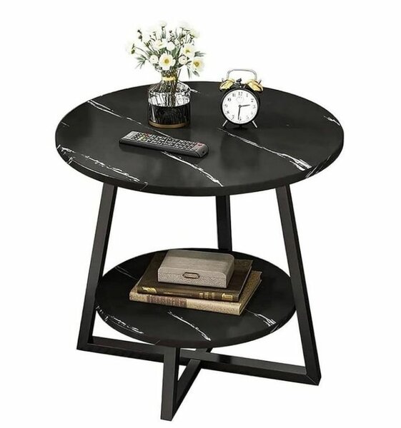 Faux Marble Side Center Table