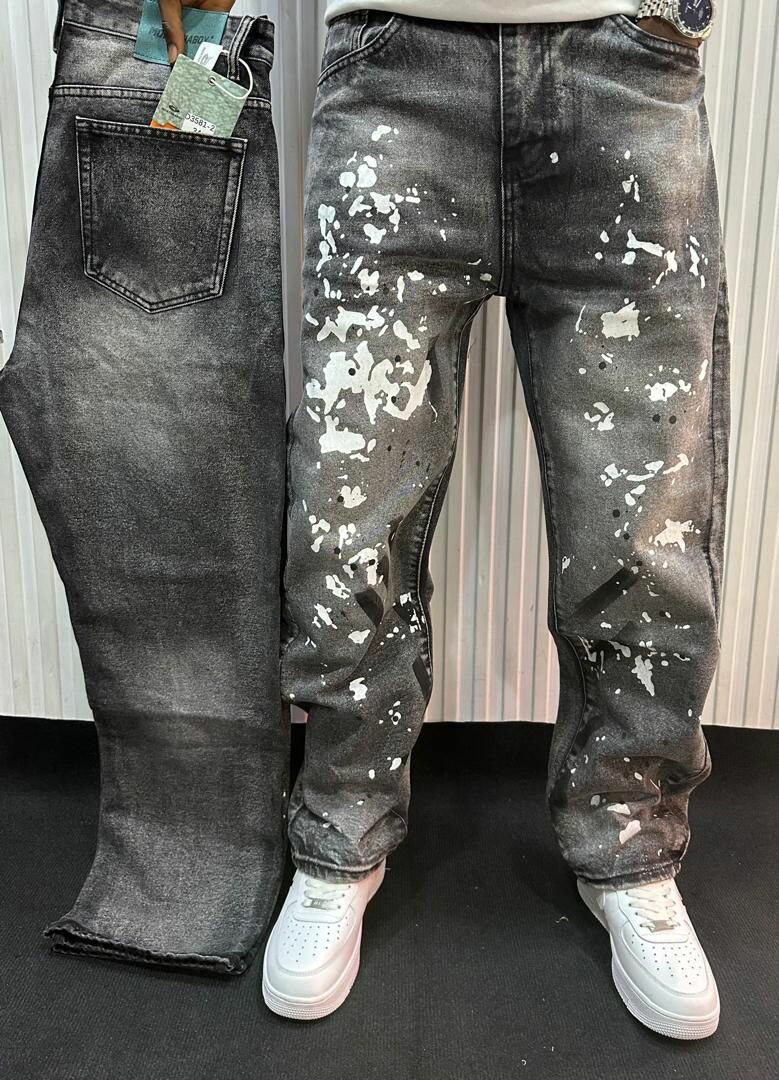 Jeans tendance imprimés homme