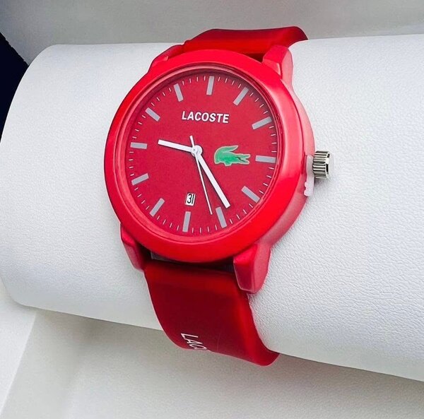 Montre Rouge Lacoste Homme
