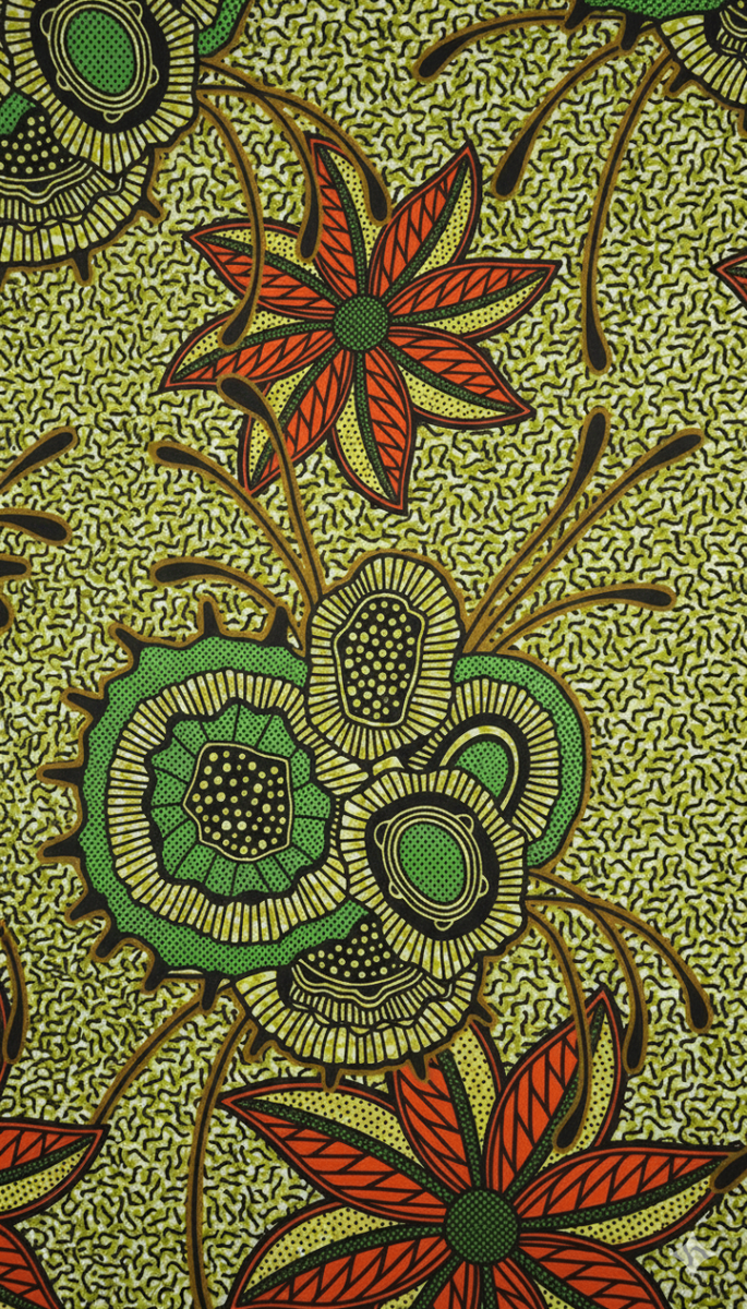 Tissu Wax Floral Africain