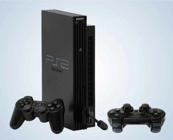 Console PS2 + 2 manettes avec plus de 20 jeux