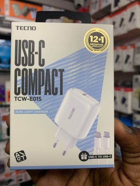 Chargeur Tecno USB-C Compact