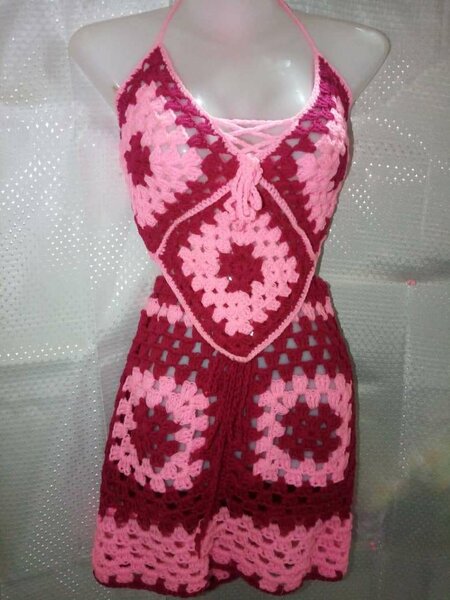 Robe crochet bohème chic