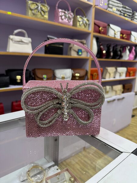 Rhinestones butterfly clutch/bag
