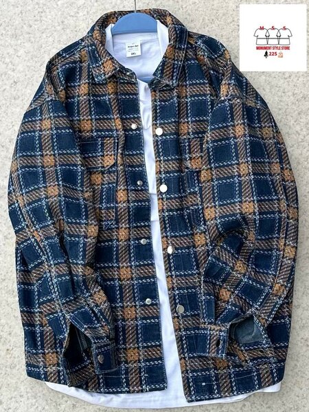 Chemise en flanelle à carreaux homme