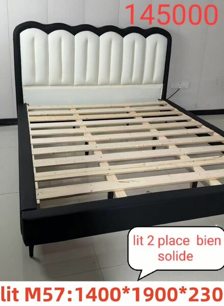 Lit double moderne solide