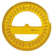 Rapporteur Circulaire en Plastique