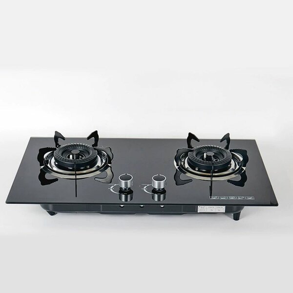 Automatic ignition glasstop 3 burner countertop gas cooker