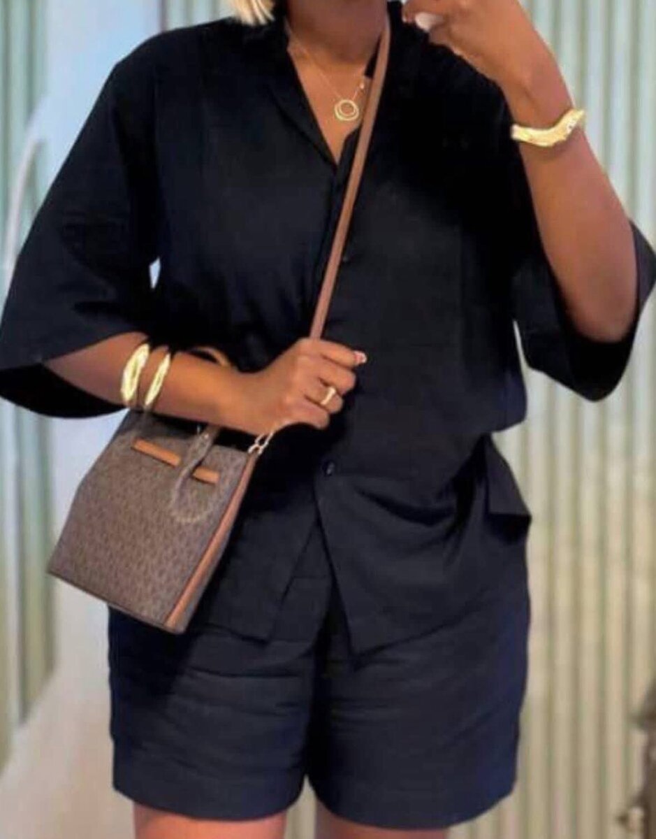 Ensemble short et chemise tendance