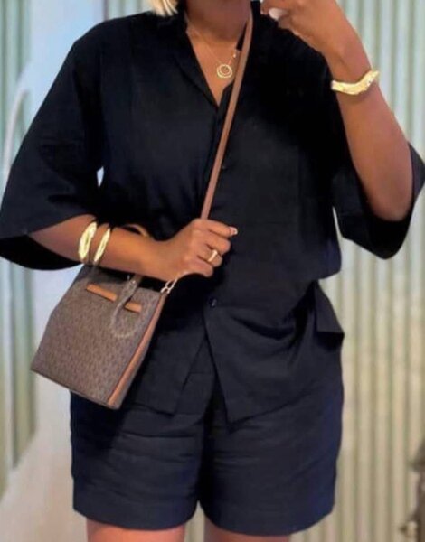 Ensemble short et chemise tendance