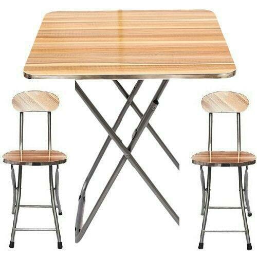 Table Pliante + 2 Chaises Pliante Pour Petit Espace