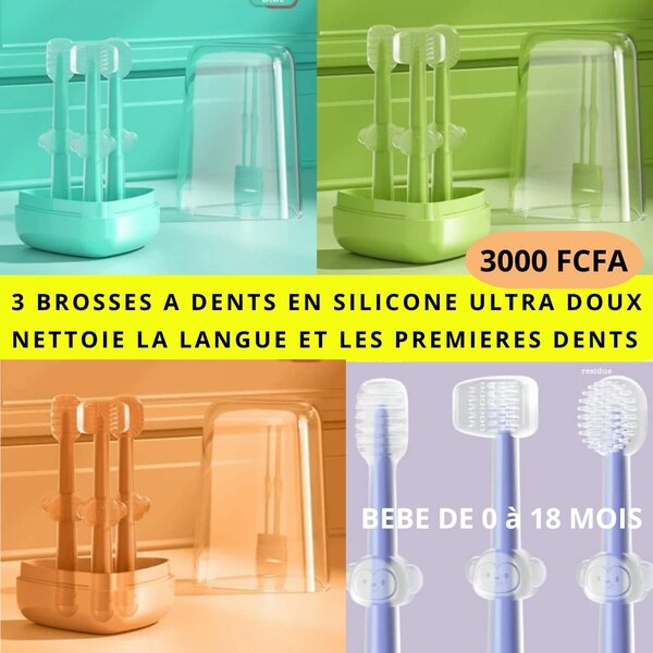 Brosses à Dents en Silicone Bébé