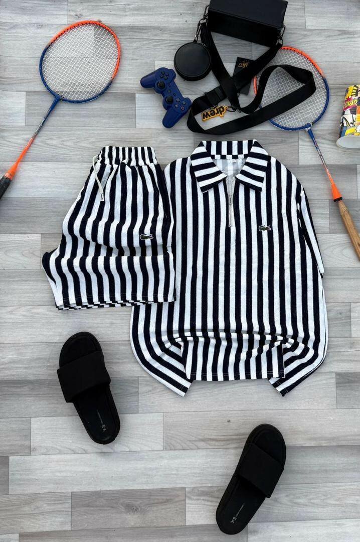 Short rayé tendance homme