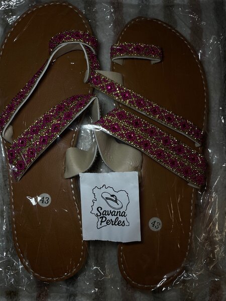 Sandales Perlées Élégantes