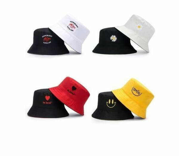 Chapeaux Bob Unisexes Brodés