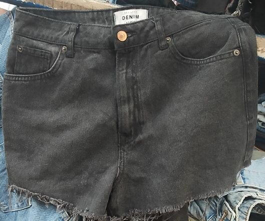 Shorts en denim noirs tendance