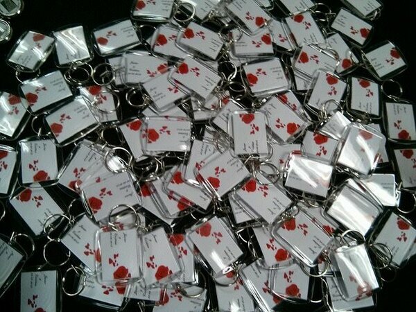 Porte-clés personnalisable en plastique