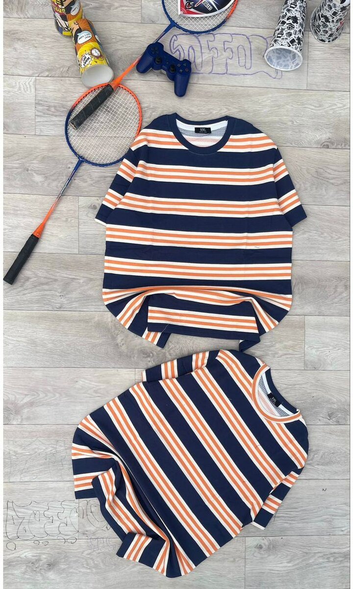 T-shirts rayés décontractés