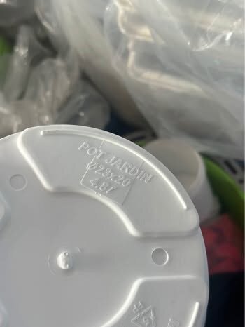 Pot de jardin blanc - 4,8 Litr