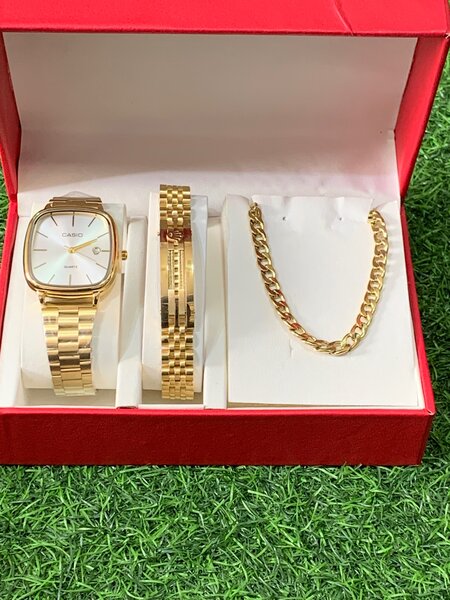 Watch and bracelet and necklace