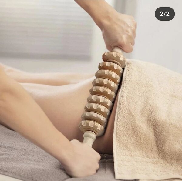 Rouleau de massage en bois