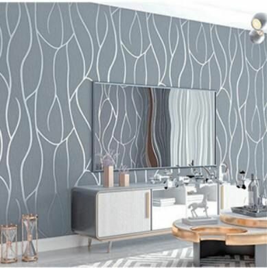 Papier Peint Motif Ondulé Moderne